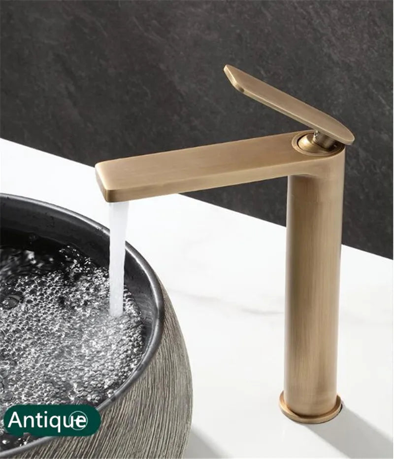 Basin Faucets Antique Bronze Bathroom Faucet & Cold