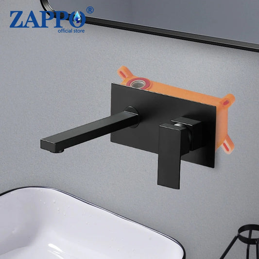 Zappo Matte Black Bathroom Faucet Handle Bathroom Sink
