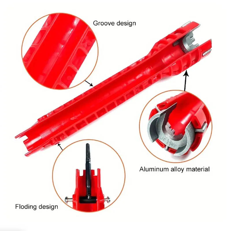14 In Wrench Sink Faucet Sanitary Repair Double-Head
