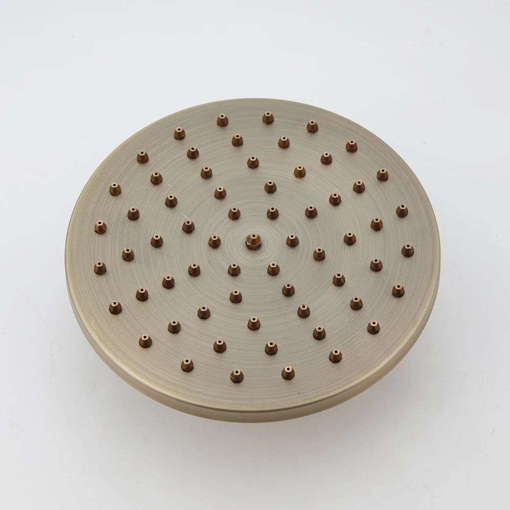 Zappo Antique Brass Shower Systerm Flexible Retro Brass