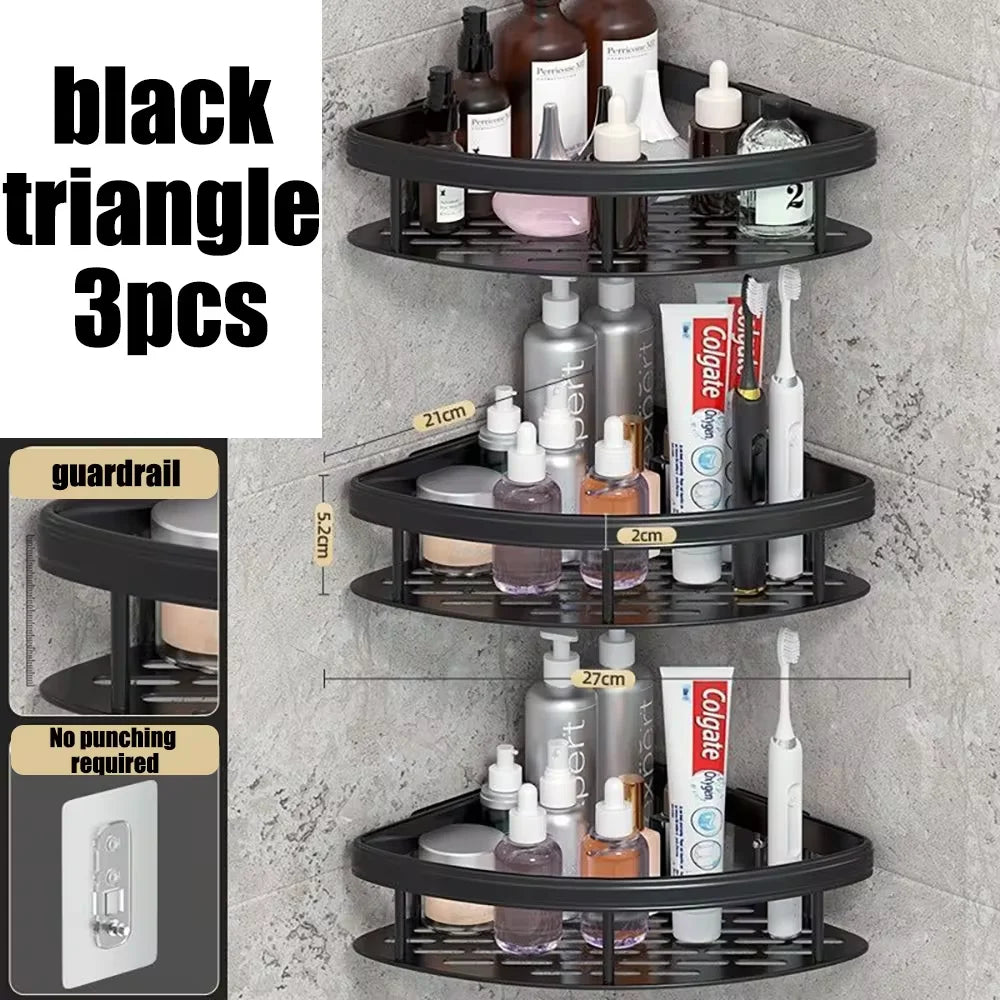 Wall Mounted Rectangular Rack Wall Mounted Shower Shampoo