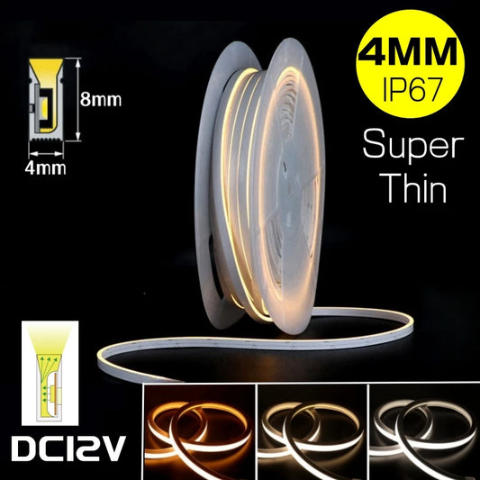 4x8mm Super Thin Led Neon Strip Light Dc12v