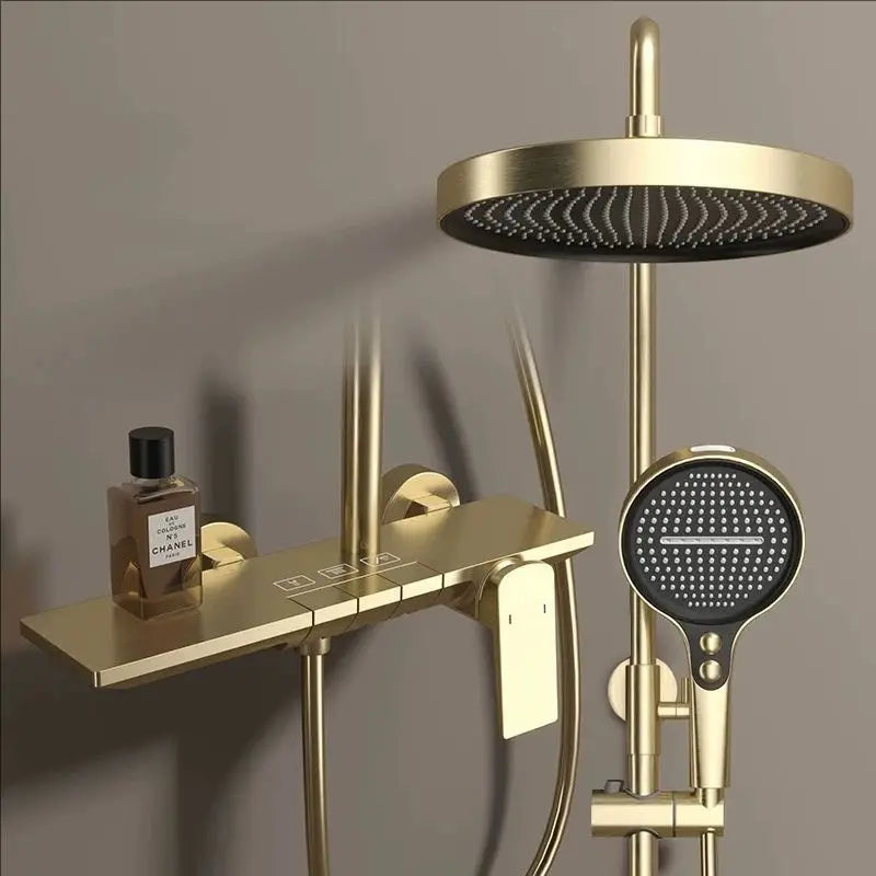 Newly Piano Bathroom Shower Premium Brass Cold Bathroom