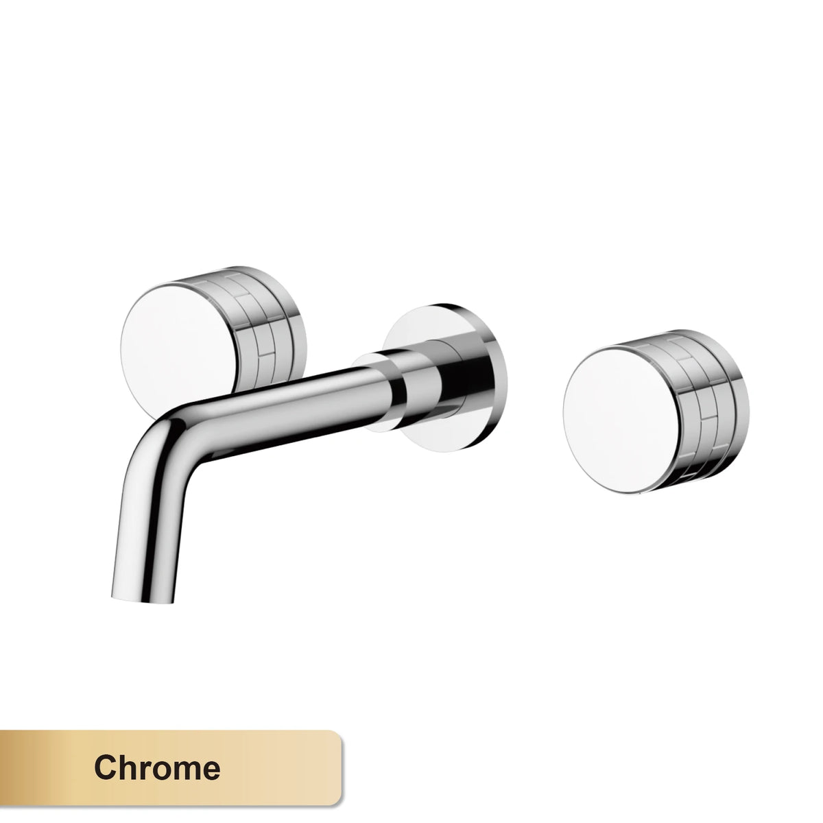 Luxury Black Bathroom Concealed Faucet Wall-Mounted Design Double