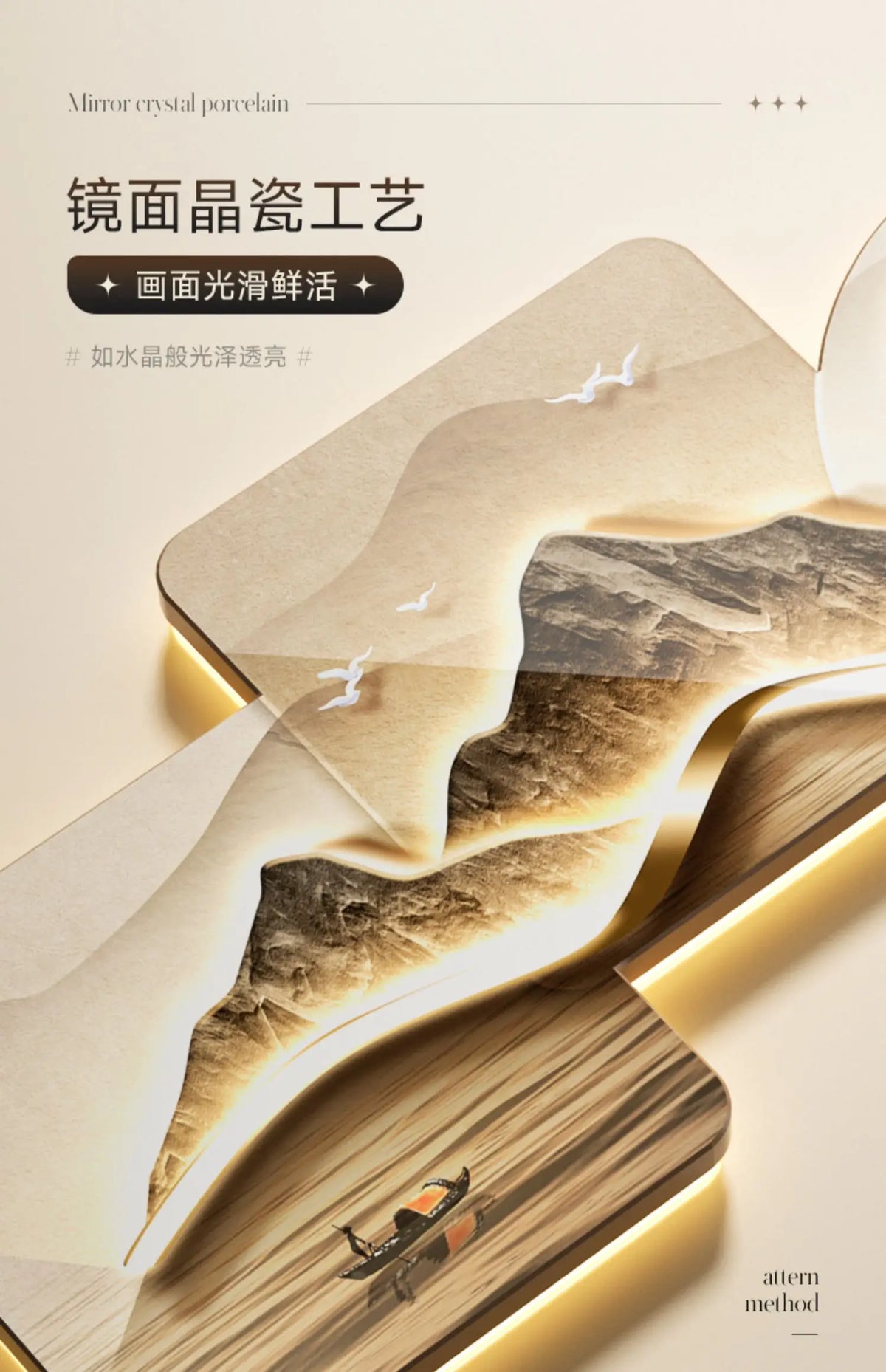 Backed By Jinshan Luxury Vanity Wall Lamp Painting