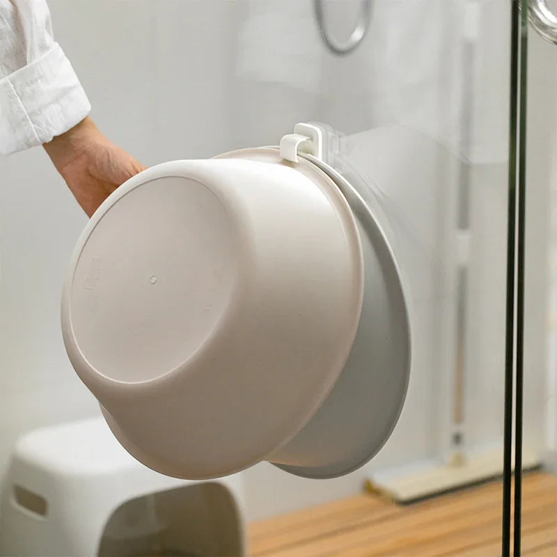 2pcs Wall-Hung Washbasin Hook Bathroom Rack Basin Storage