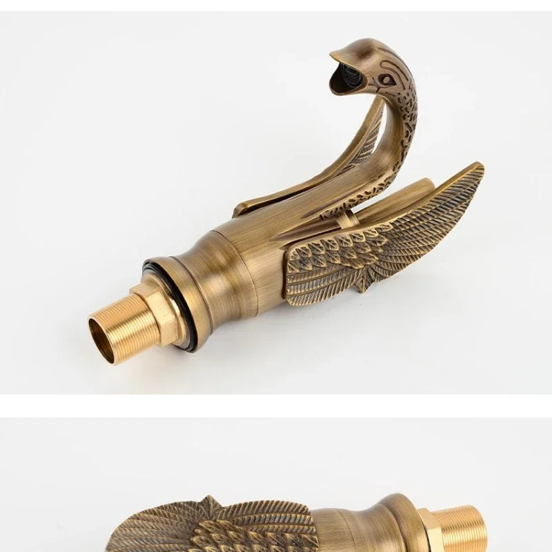 Golden Swan Bathroom Basin Faucet Deck Installation Mixer