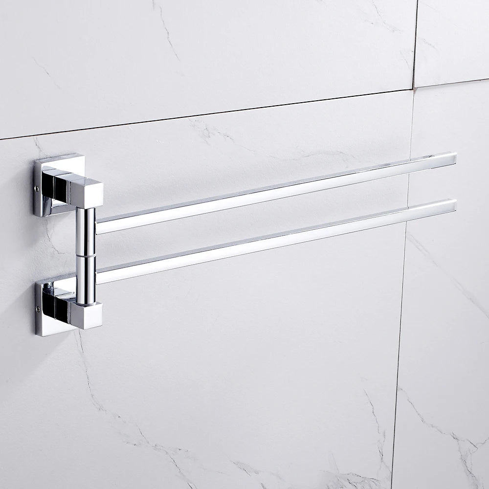 Towel Holder Stainless Steel Swing Arms Towel Rail