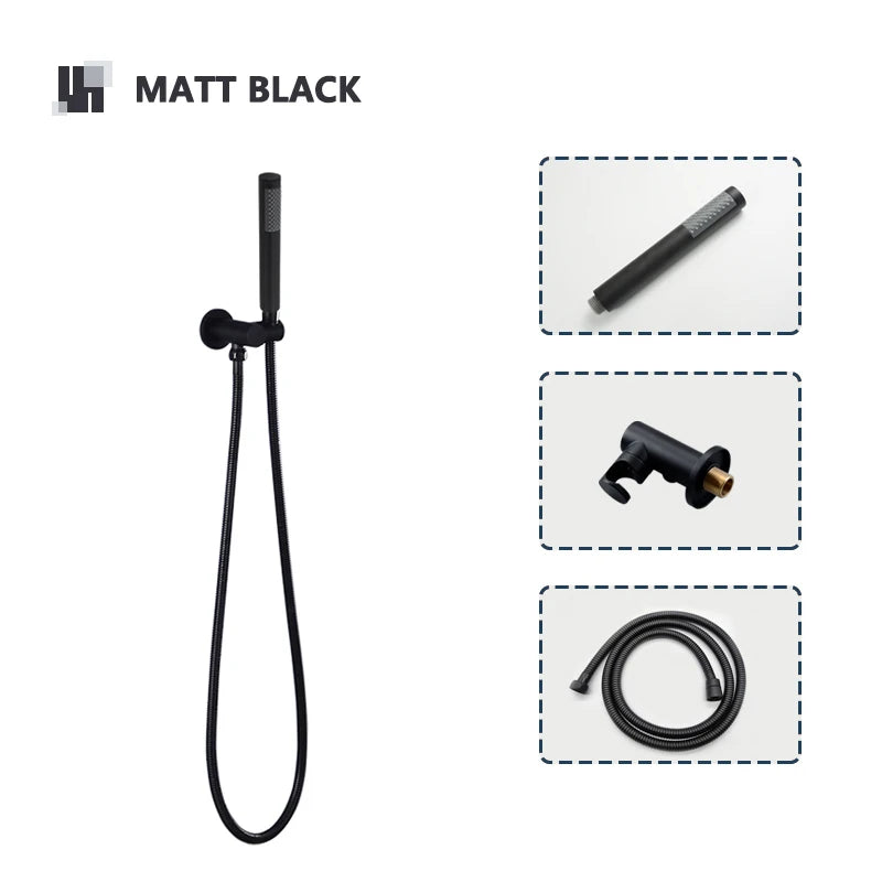 Bathroom Hand Shower Head 150cm Stainless Steel Shower