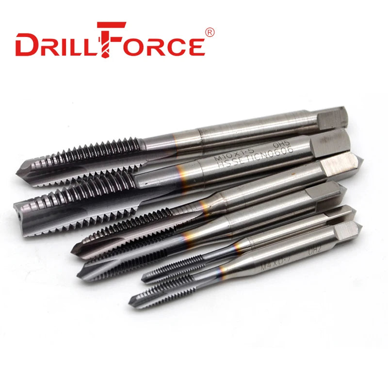 Drillforce Cobalt Screw Thread Tap Drill Bits Pointed