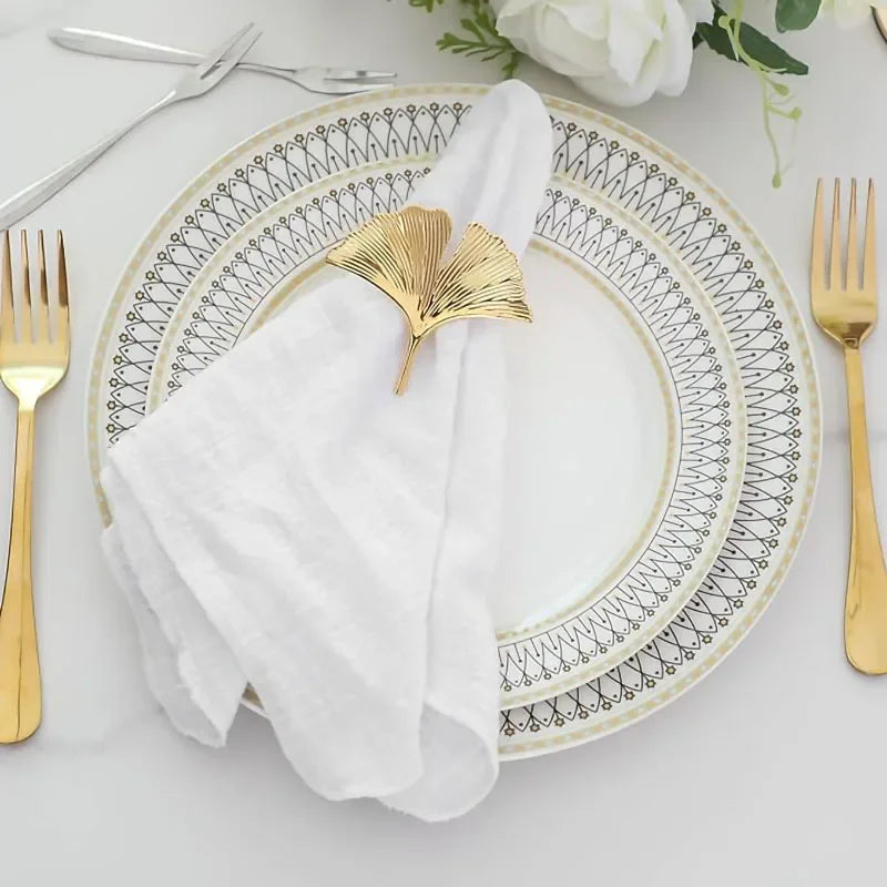 50pcs Handmade Gauze Napkins 30x30cm Cotton Cloth Napkins