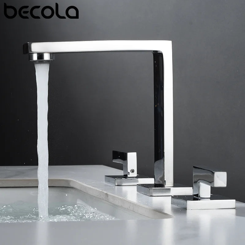 Brushed Gold Basin Faucet Total Brass Black Bathroom