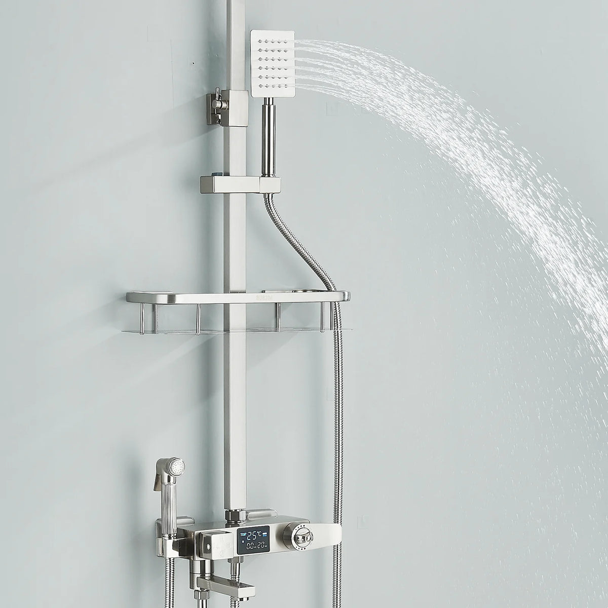 Ulgksd Thermostatic Shower Faucet Full Bathroom Rainfall Mixer