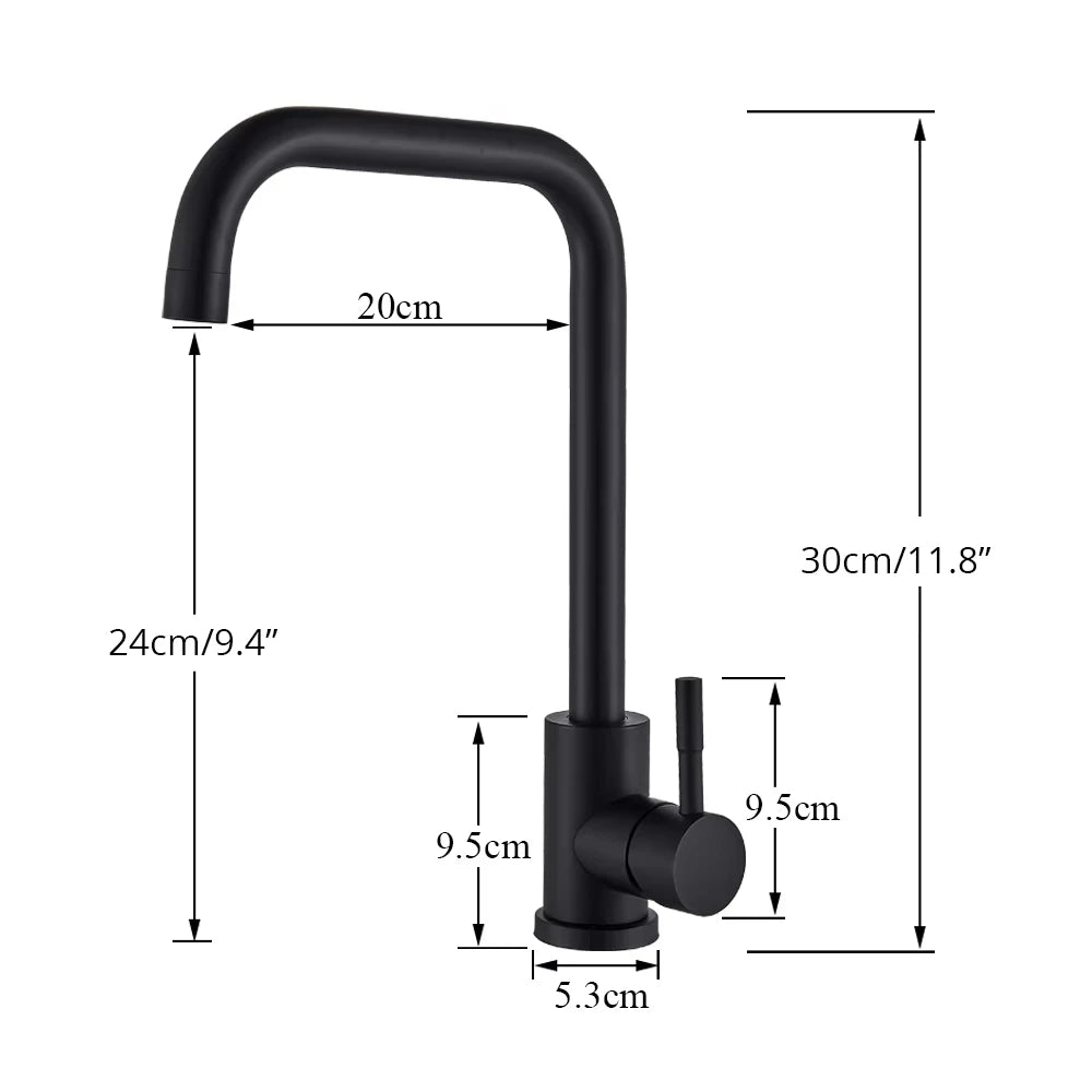 Stainless Steel Faucet 360 Rotatable Stainless Steel Sink