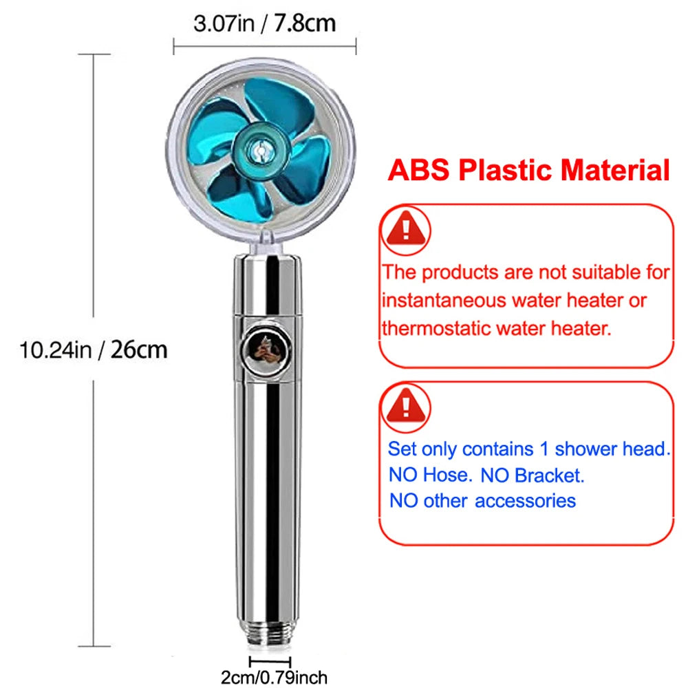 Water Saving Handhold Shower Head Nozzle Filter 360