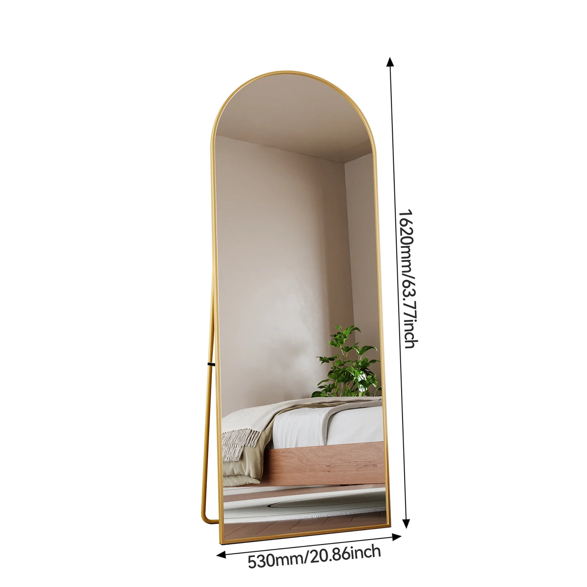 Full Length Mirror Standing Mirror Black Frame Large