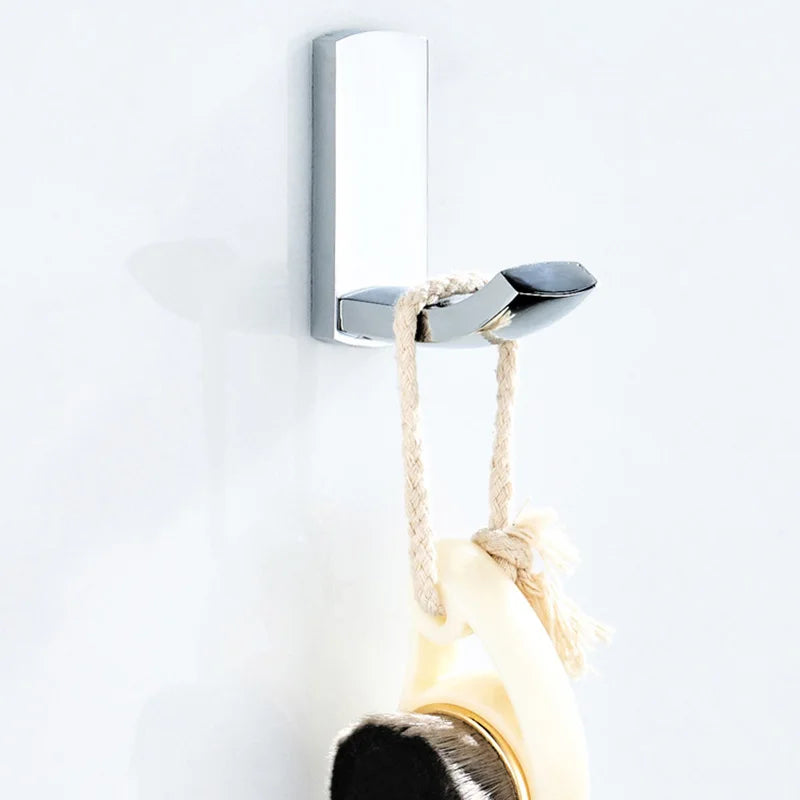 Polished Chrome Brass Square Bathroom Bath Hardware Towel