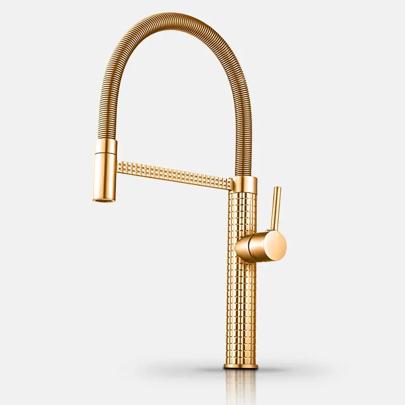 Luxury Faucet Gold Brass Faucet Sink Rotatable Drop
