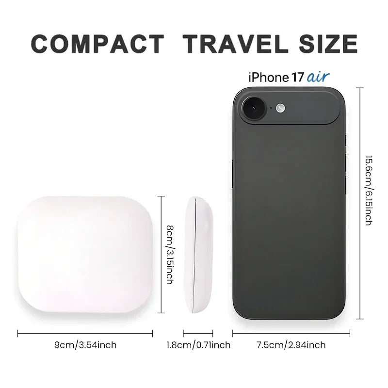 Compact Mirror Lights 1x/2x Magnification Folding Handheld Small