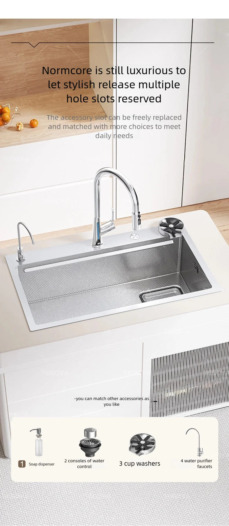 316l Stainless Steel Sink Food Grade Large Slot