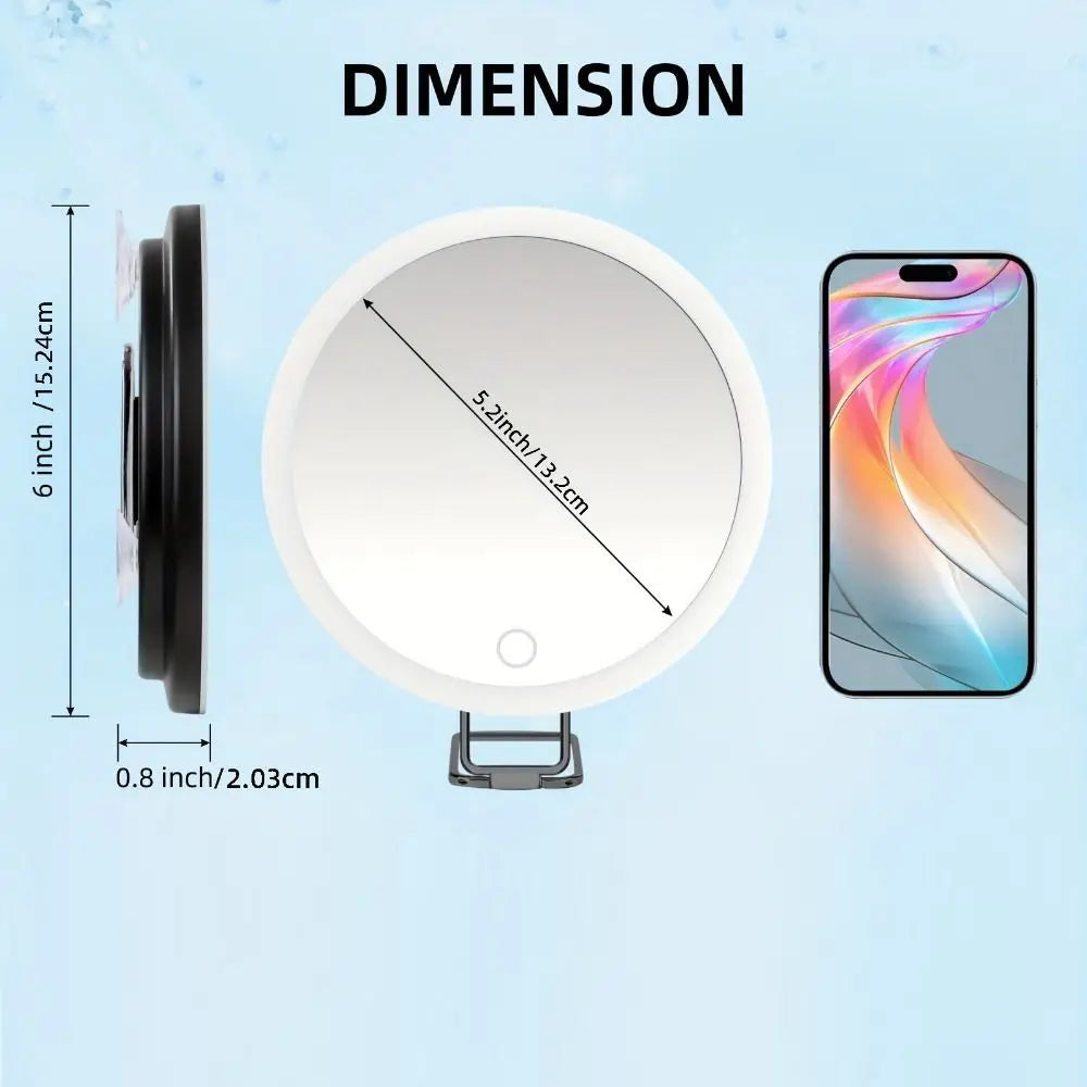 360 Adjustable Stand Magnifying Mirror Light High-Definition