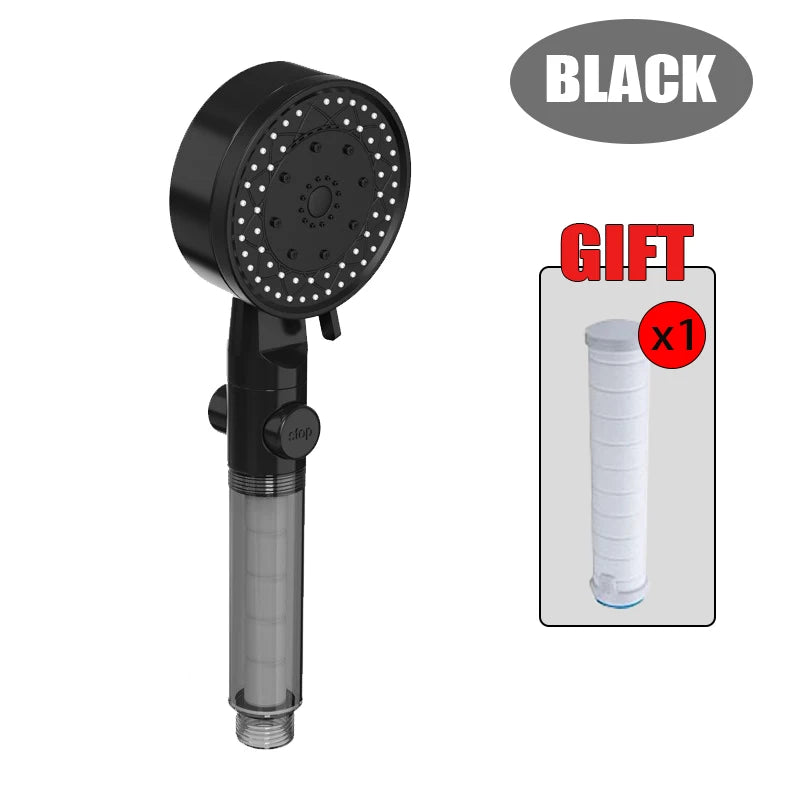 High Pressure Shower Head Handheld Bathroom Shower Filter