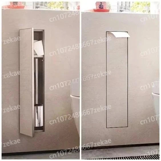304 Stainless Steel Embedded Bathroom Niche Hidden Toilet