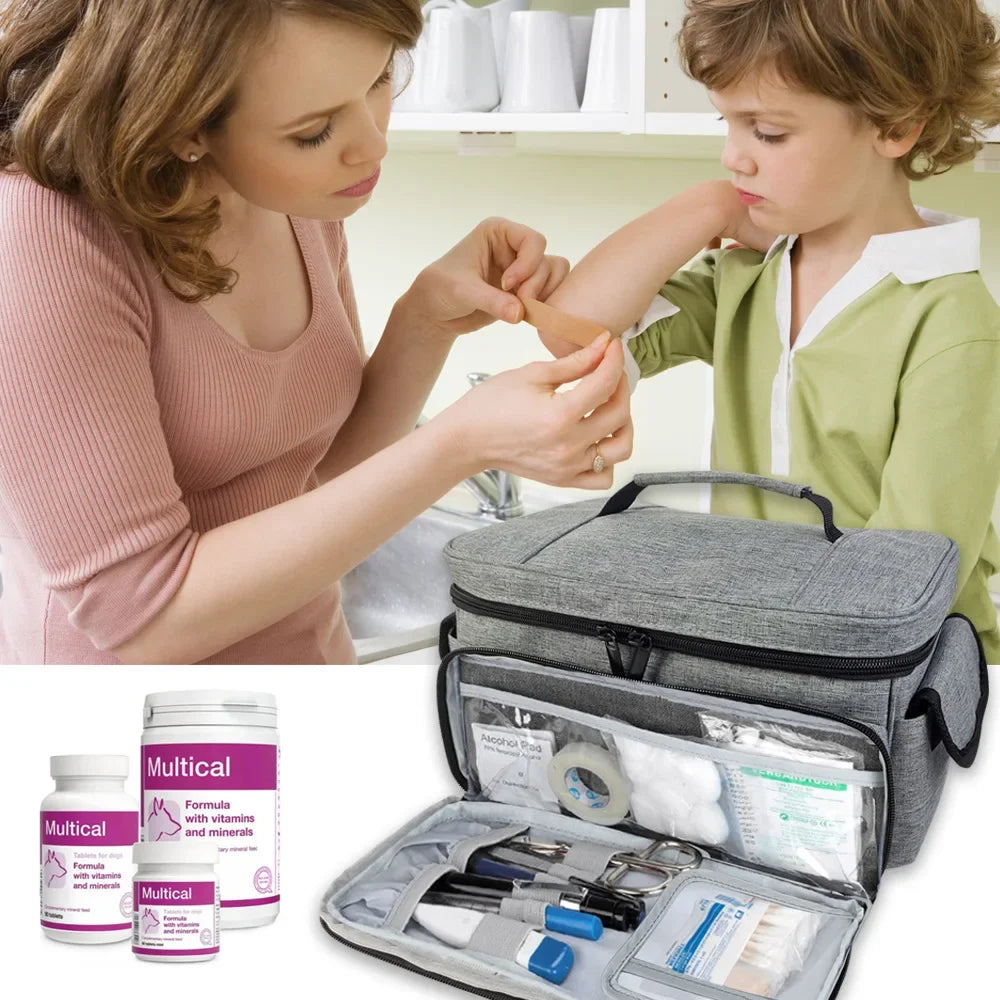 Travel First Aid Kit Bag Medical Carry Bag