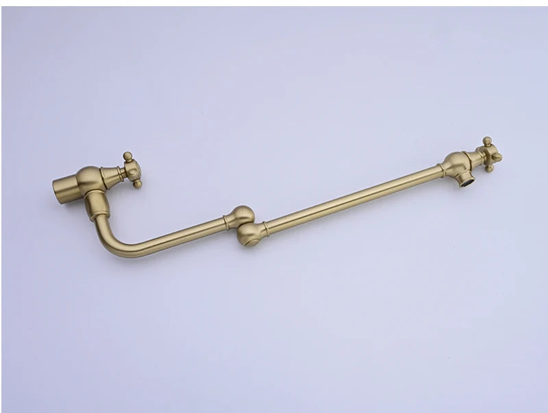 Awolf Solid Brass Pot Filler Brushed Grey Folding