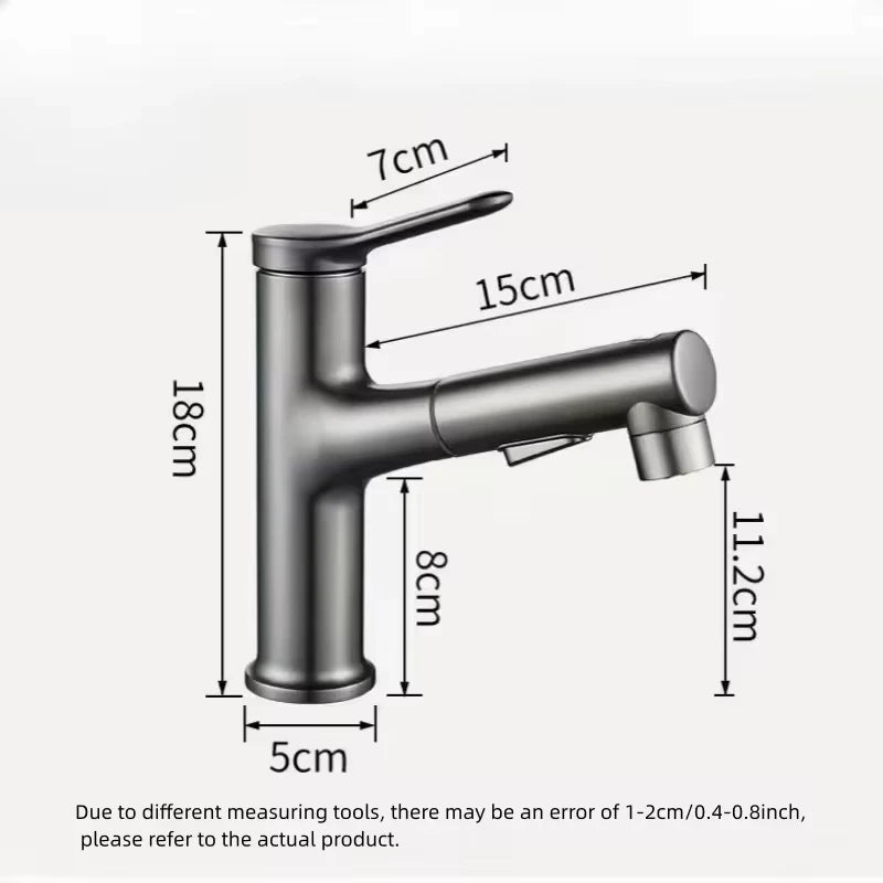 Bathroom Sink Gargle Faucet Pull-Out Faucet Cold Water