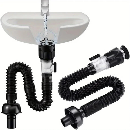 Black Bounce Drain Universal Horizontal/Vertical Drain Pipe Wash