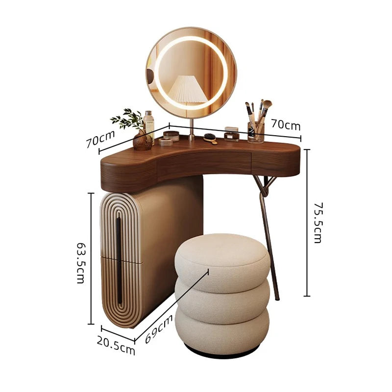 Vintage Unique Vanity Table Aesthetic Elegant Beauty Premium