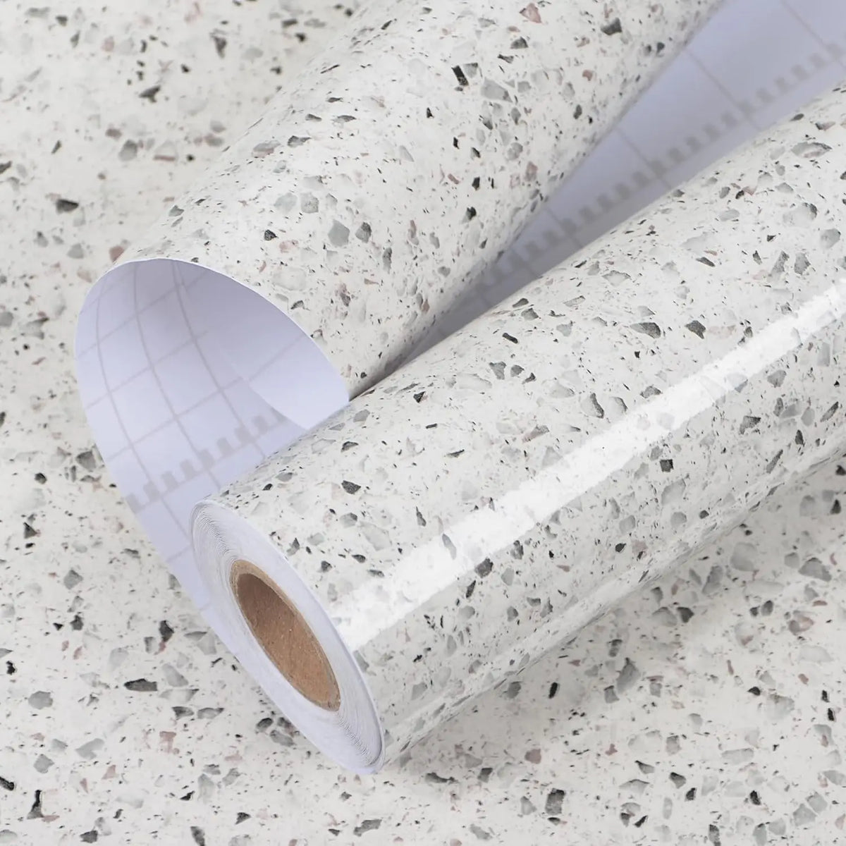 Renovation Marble Gravel Wallpapers Self-Adhesive Vinyl Bathroom