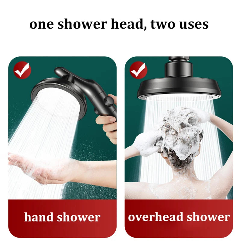 Handheld Overhead Shower Head Dual-Purpose Booster Shower Head