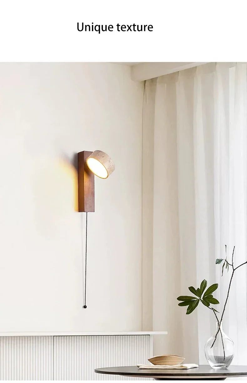 Spanish Natural Limestone Double-Sided Wall Lamp Creative
