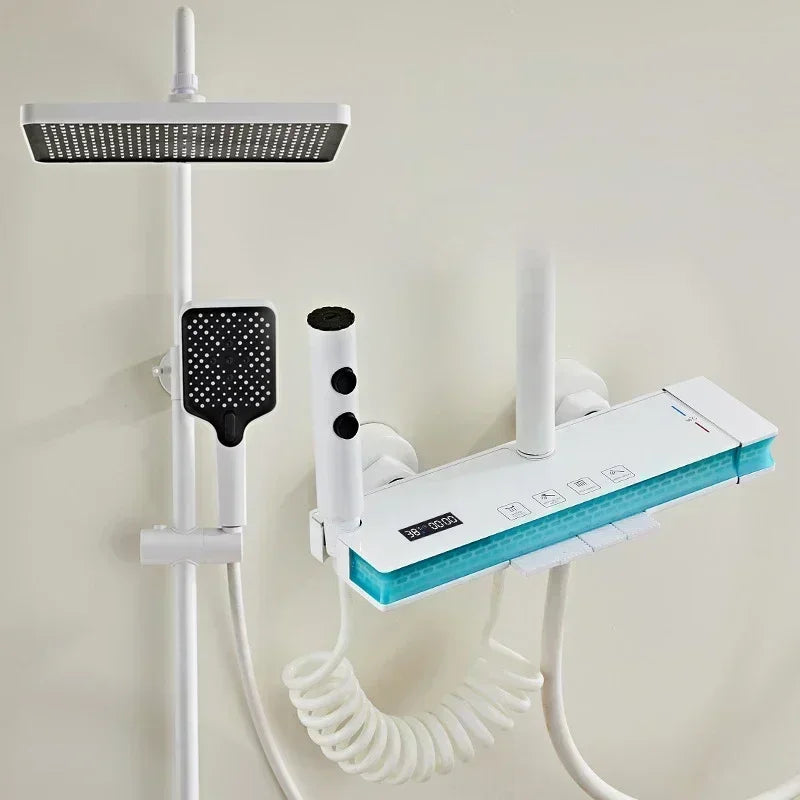 Back Spray Piano Digital Bathrooom Shower System Cold