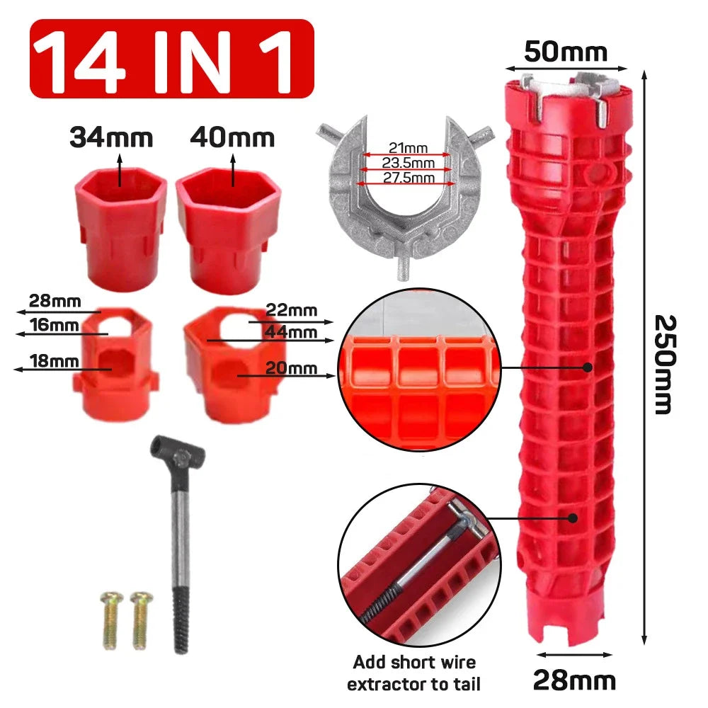 14 In Sink Faucet Wrench Repair Handle Double