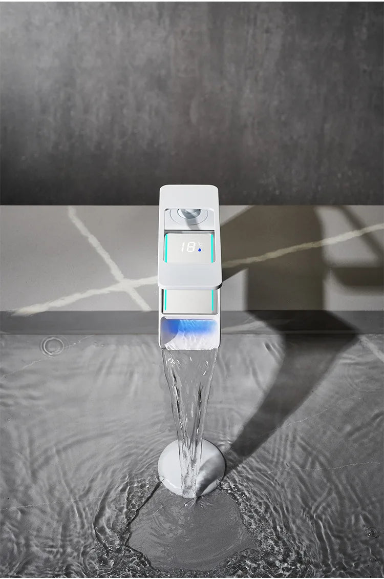 High-Quality Grey Basin Faucet Brass Construction Bathroom Sink