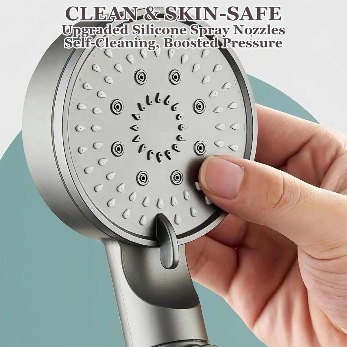 5-Mode Filtered Shower Head High Pressure Adjustable Sprayer