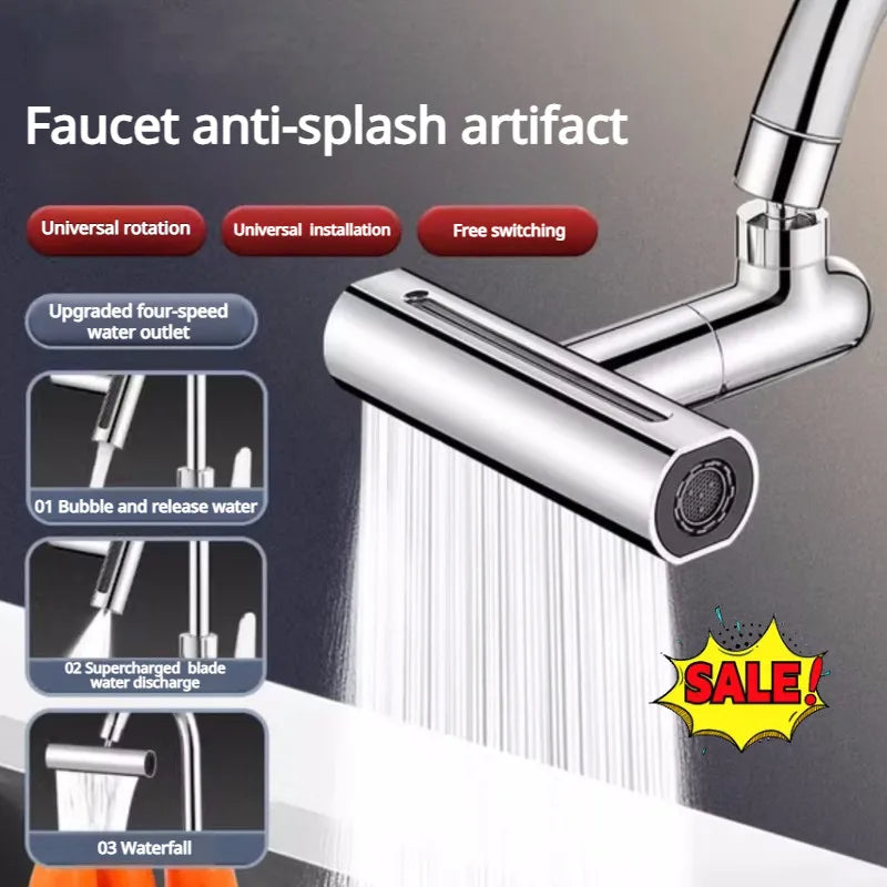 Sink Faucet Connector Sink Waterfall Faucet Splash-Proof Artifact