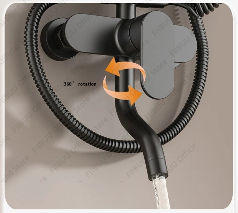 Pressure Water Massage Shower Water Saving Shower System