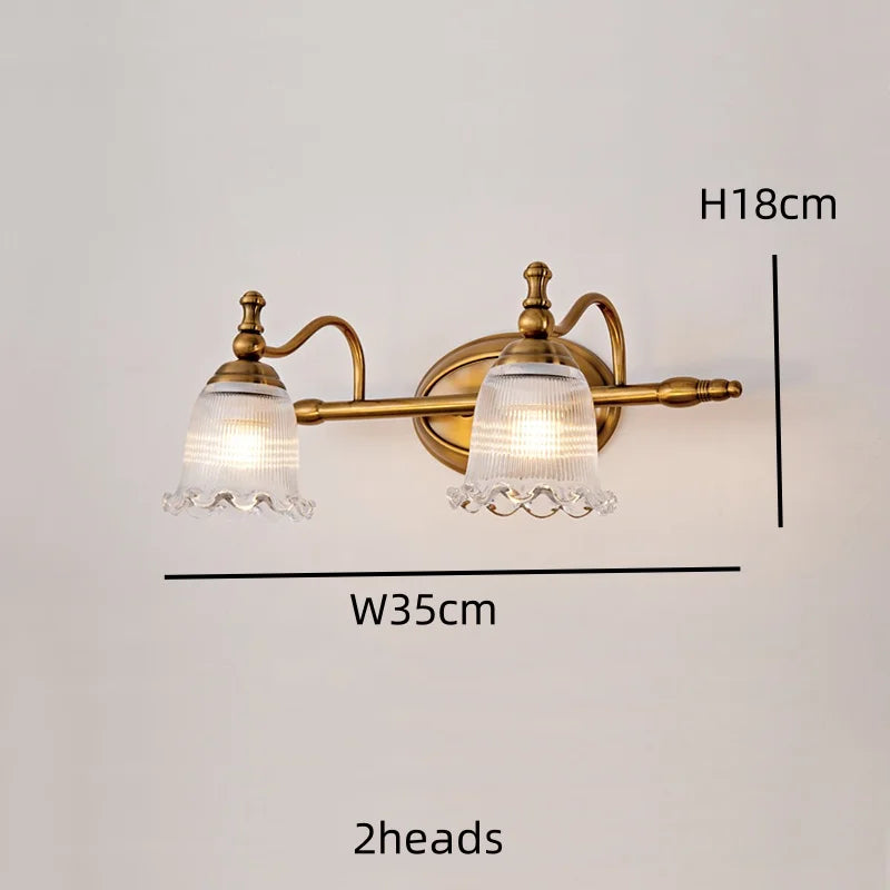 3head Mirror Front Lamp Modern Wall Light Bronze