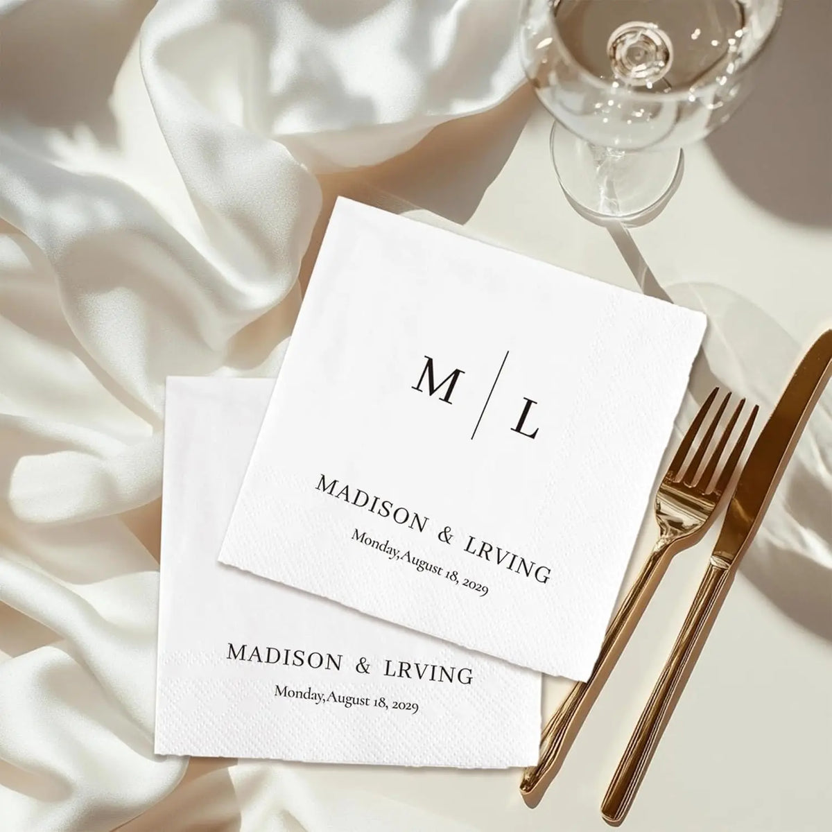 Personalized Paper Napkins Disposable Custom Wedding Napkins Of