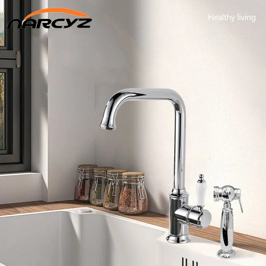 French Vintage Faucet Basin Sink Silver Cold Water