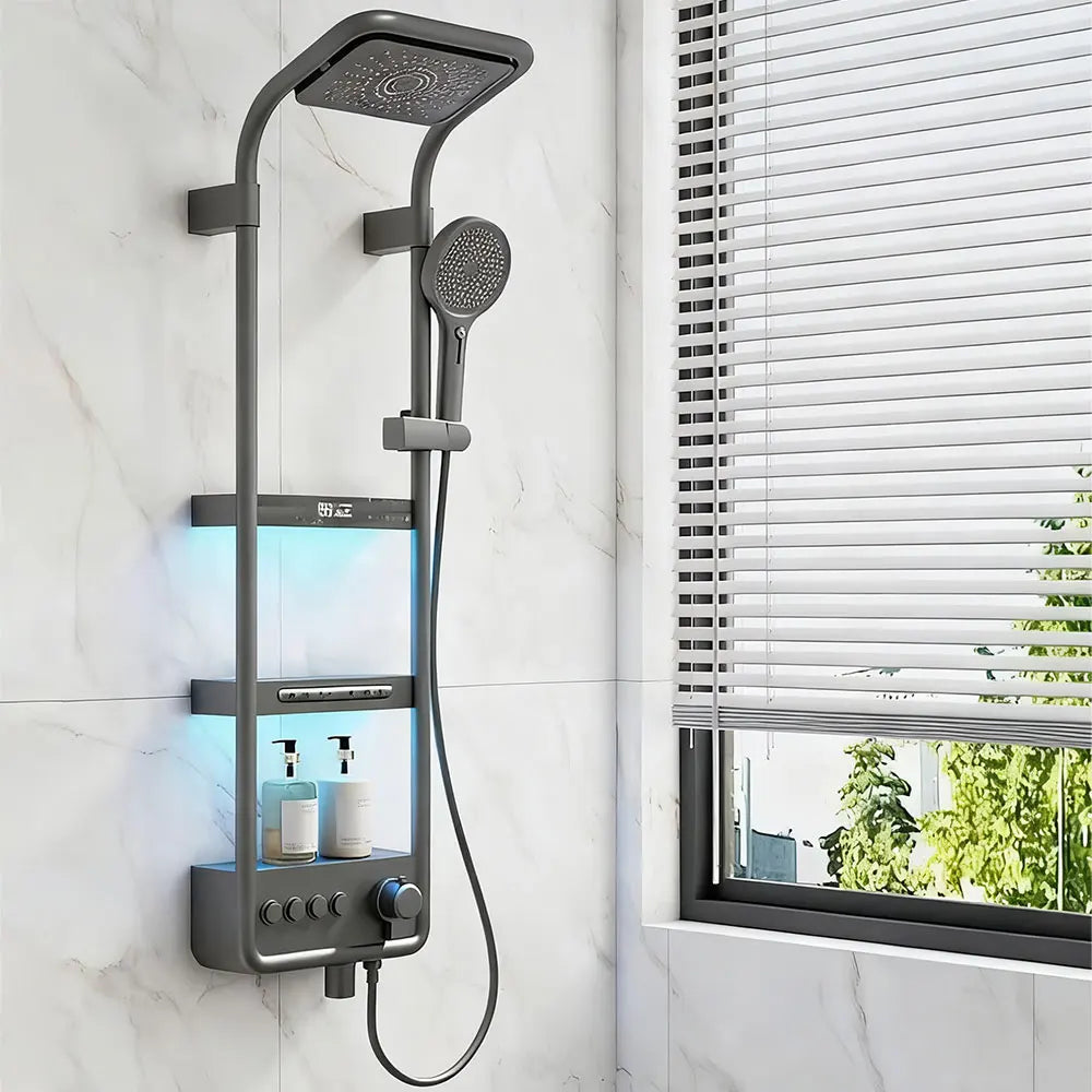 Modern High End Bathroom Shower Faucet Rainfall Waterfall