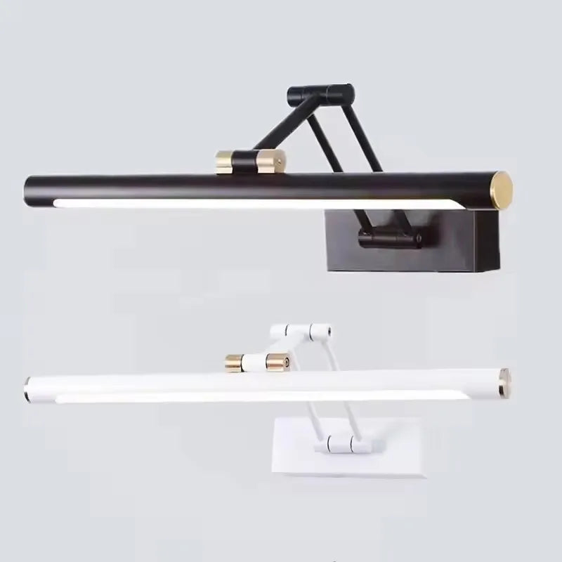 Led Bathroom Vanity Light Adjustable Swing Arm Mirror