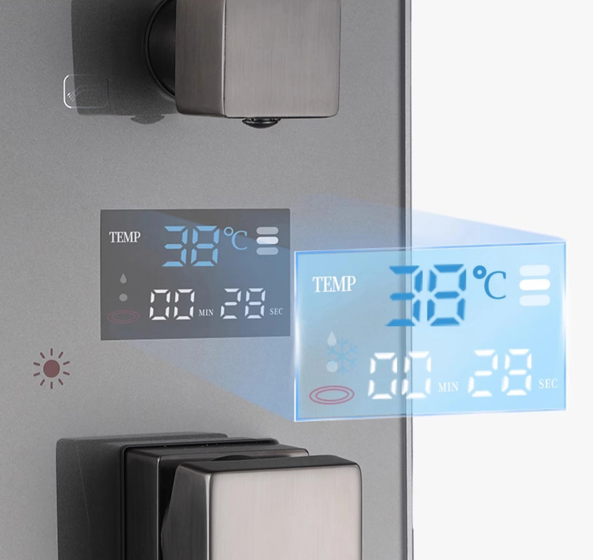 Digital Wall Mounted Shower Mixer Valve 2/3 Way