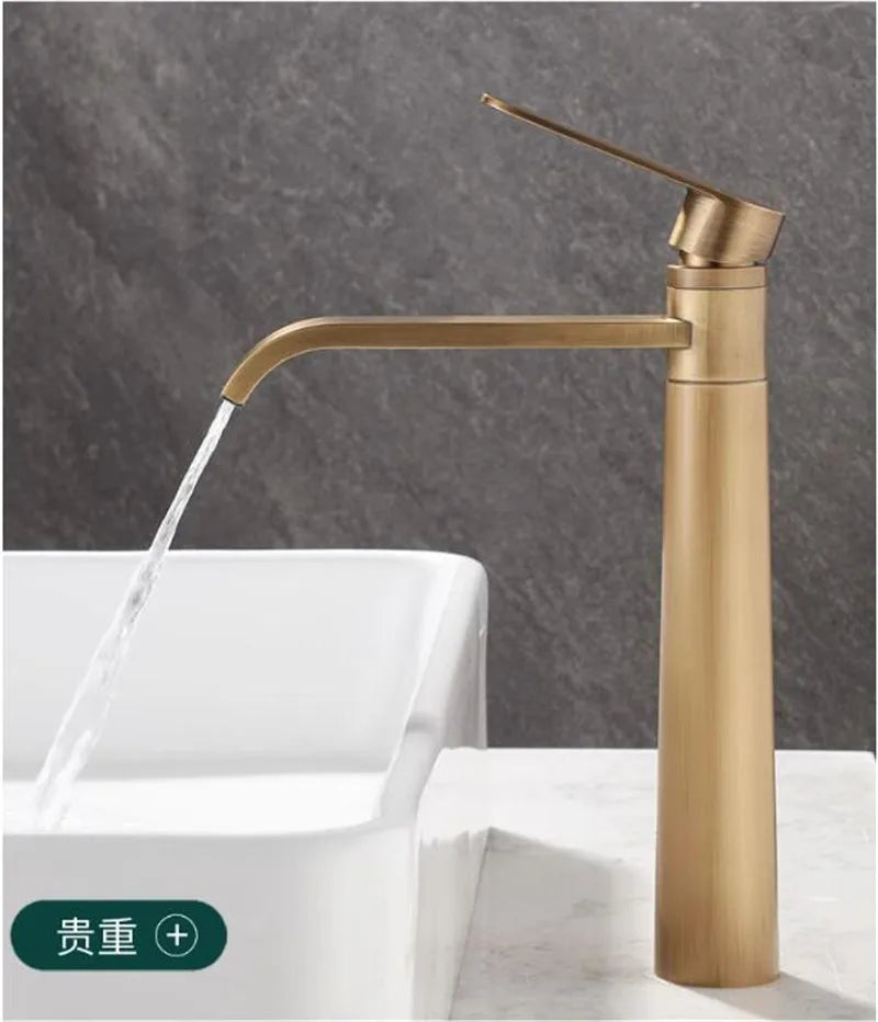 Basin Faucets Antique Bronze Bathroom Faucet & Cold