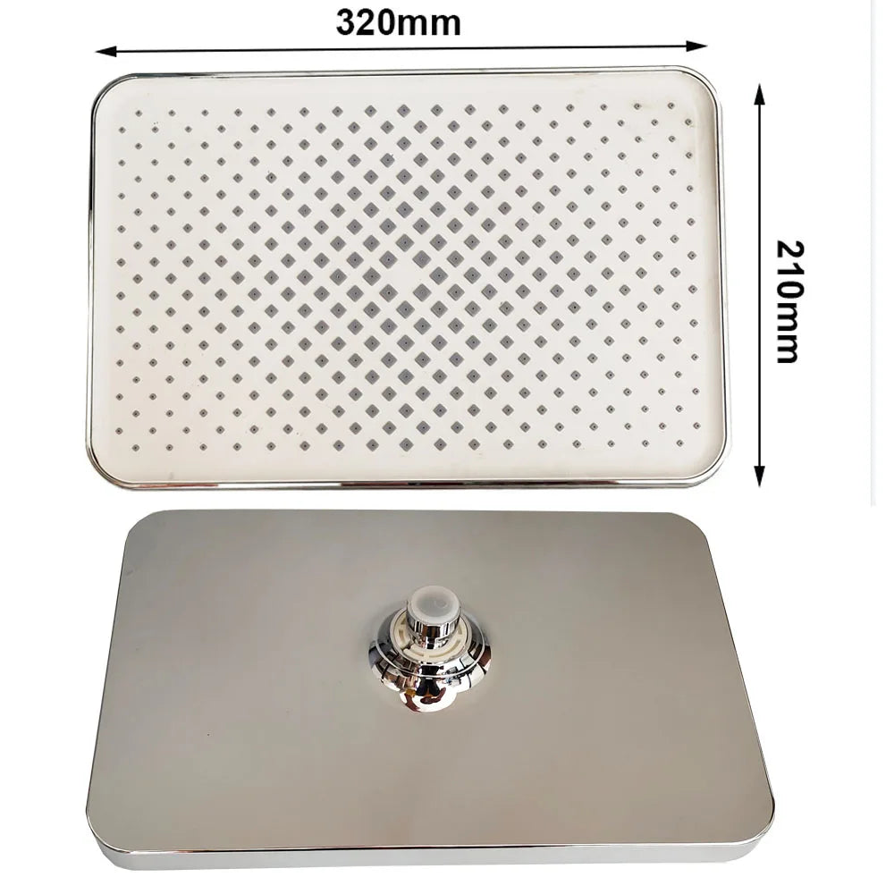 320mm Big Panel Supercharge Waterfall Shower Head Modes