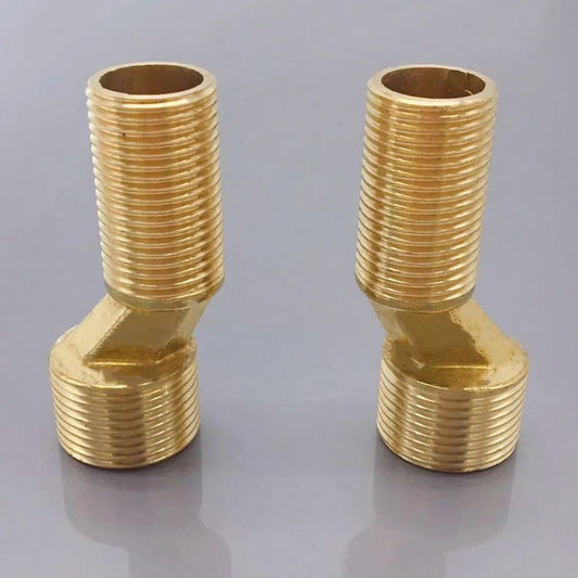 1pc Copper Angled Curved Foot Lengthened Angle Adjustment